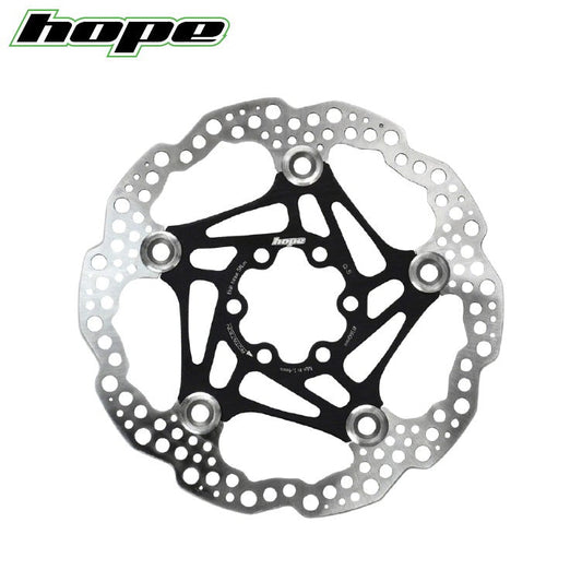 Hope Floating Brake Rotor 6-Bolts - Black 160mm