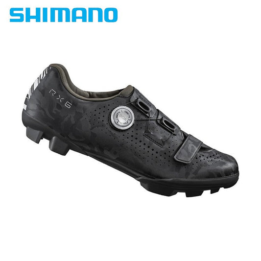 Shimano RX6 Gravel / MTB Carbon Reinforced Bike Shoes SPD (SH-RX600) - Black