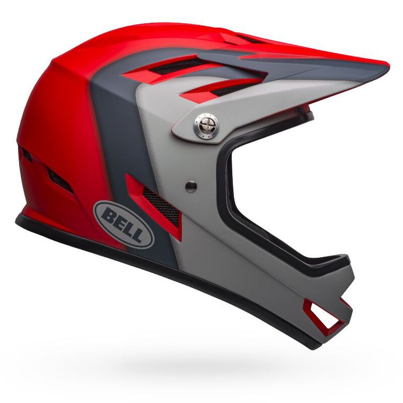 Bell Sanction Full Face Helmet - Red / Gray