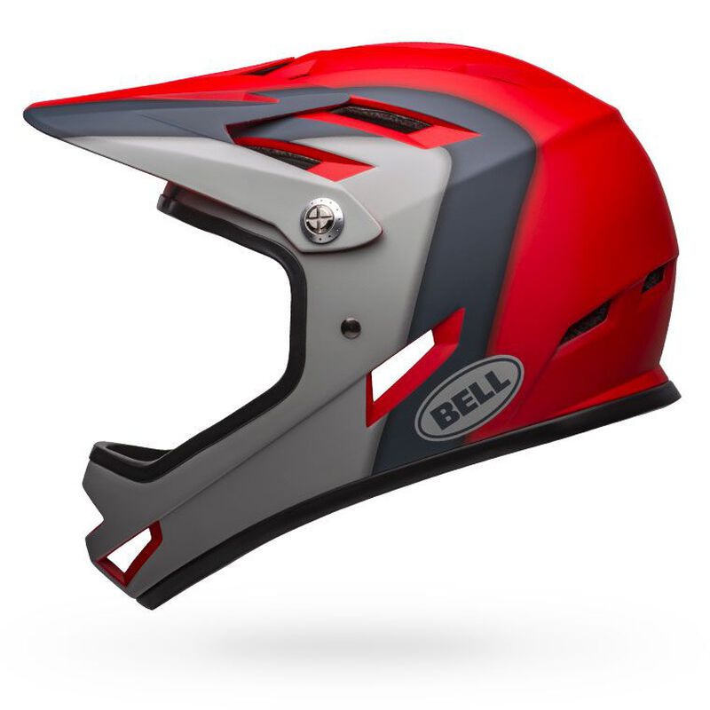 Bell Sanction Full Face Helmet - Red / Gray