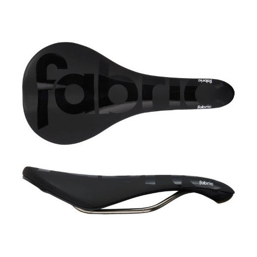 Fabric Scoop Race Team Radius Upright Position Bike Saddle 142mm Titanium Rails 250g - Black