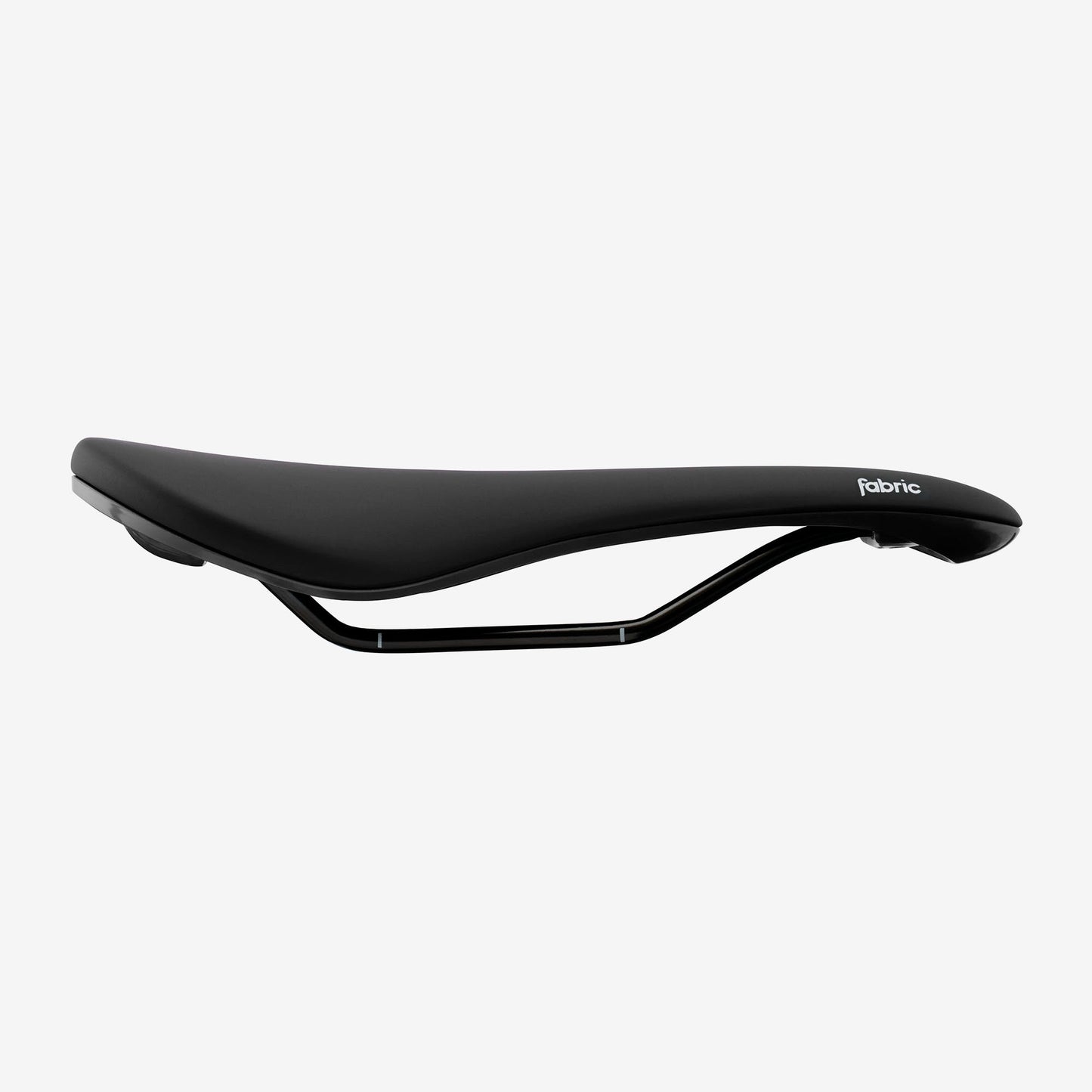 Fabric Scoop Sport Shallow Neutral Position Bike Saddle 142mm Steel Rails 374g - Black