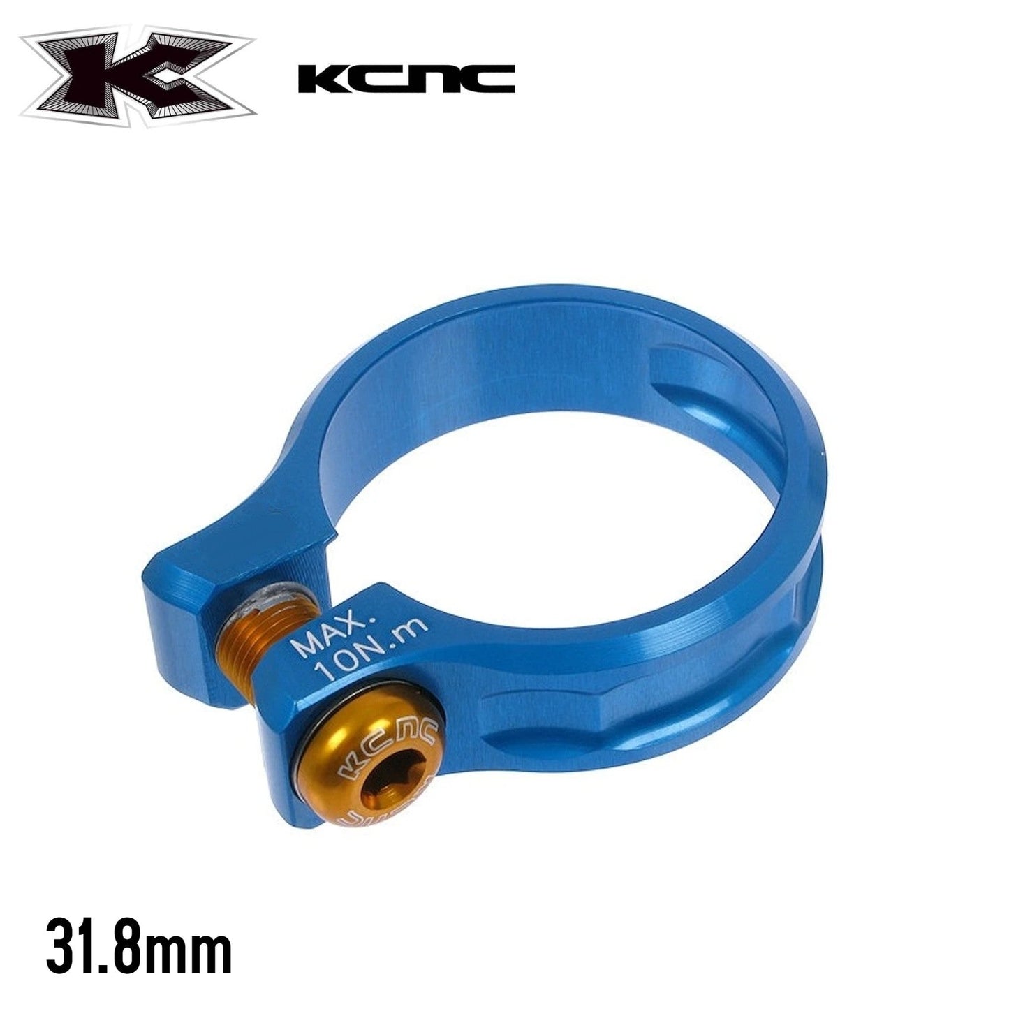 KCNC MTB Screw Seat Clamp - Blue