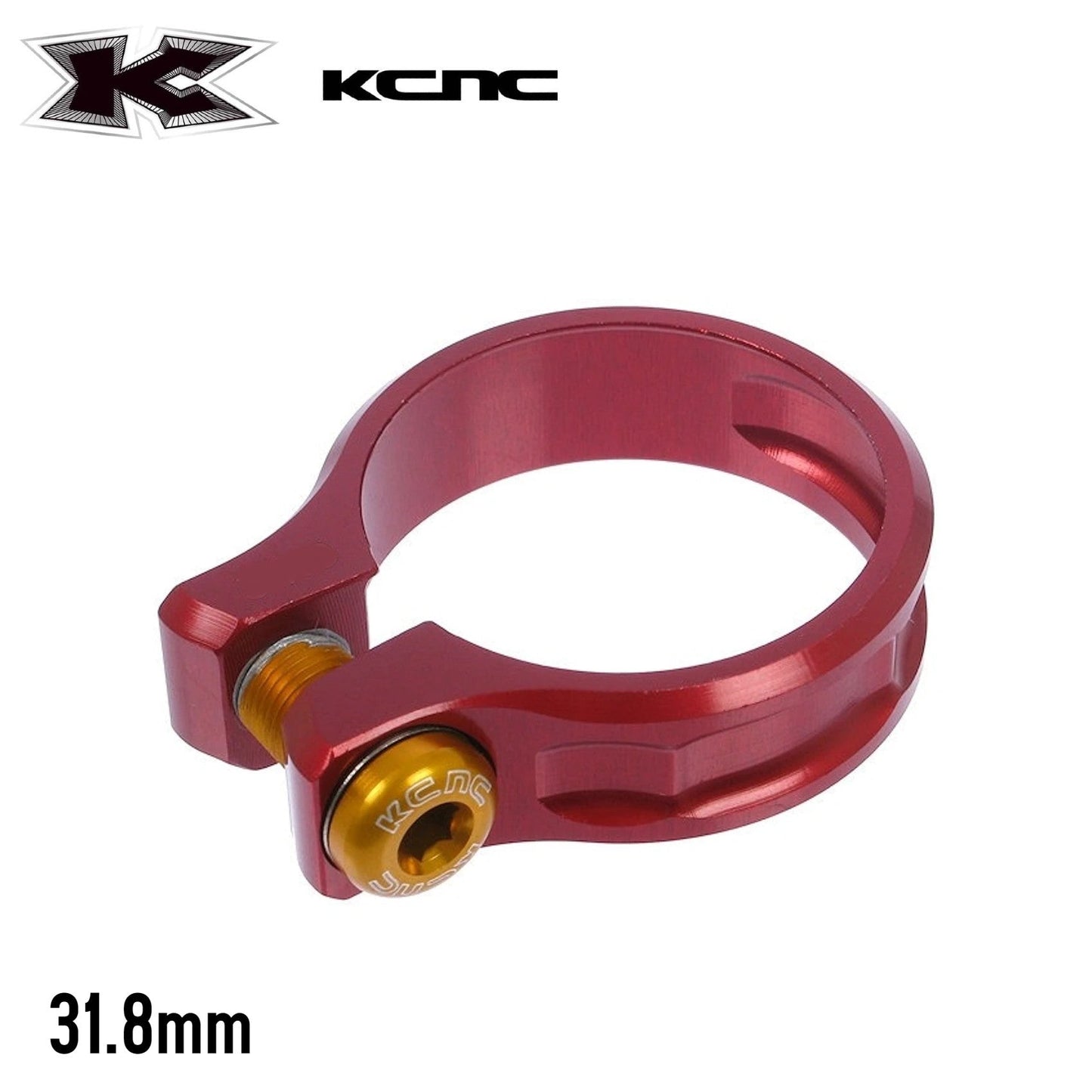 KCNC MTB Screw Seat Clamp - Red