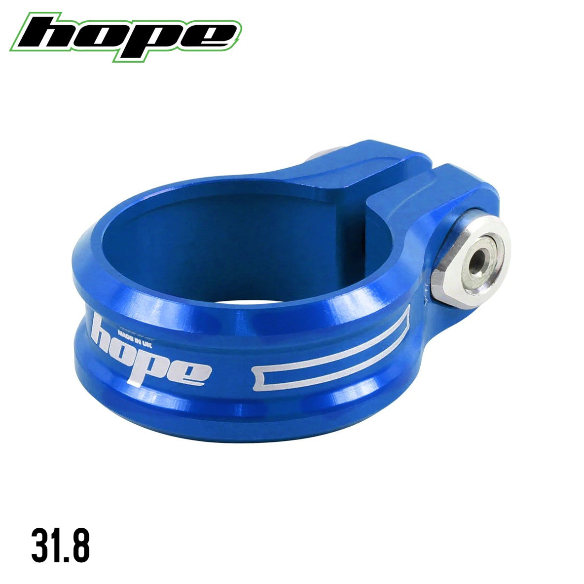 Hope Tech CNC Seat Clamp / Bolt - Blue