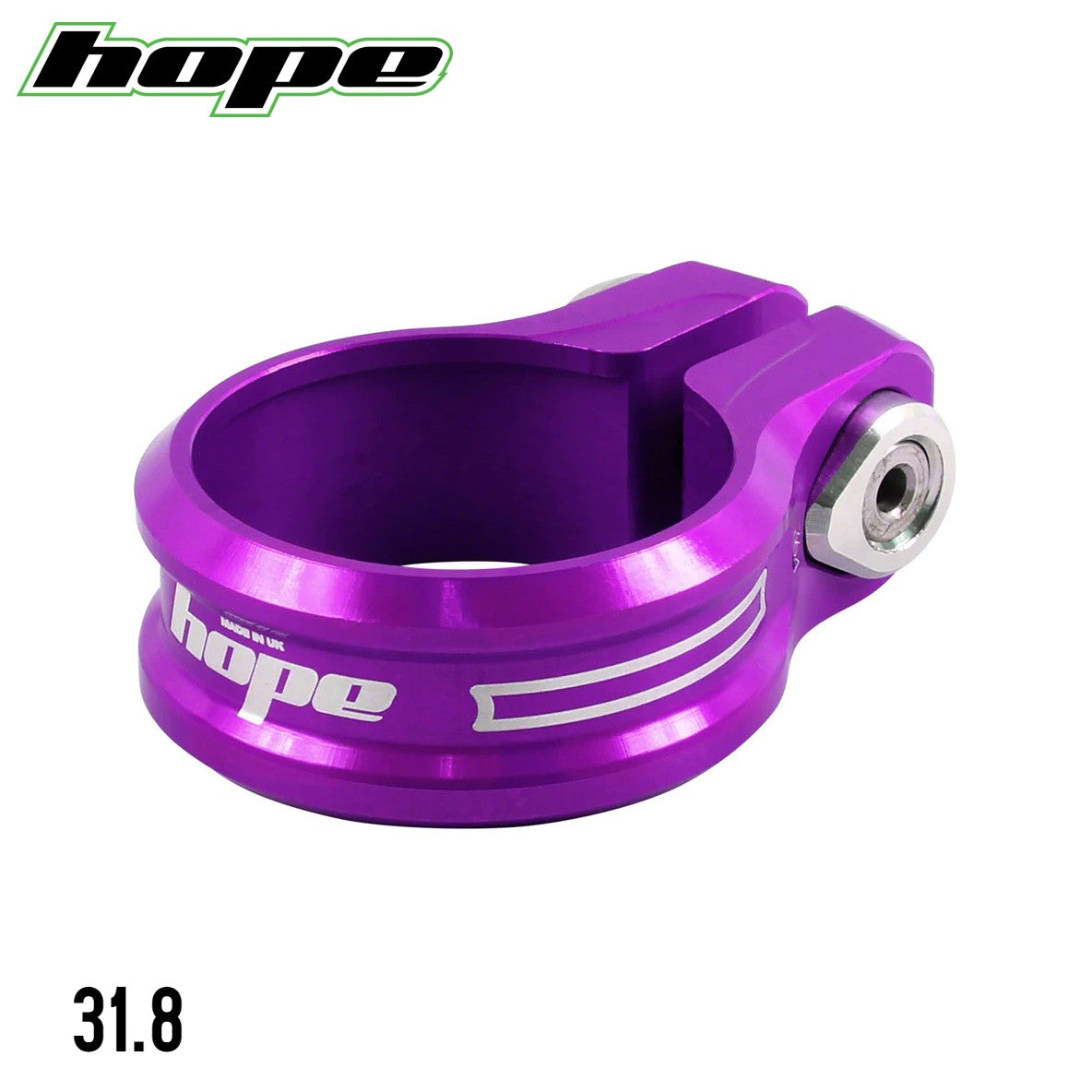 Hope Tech CNC Seat Clamp / Bolt - Purple