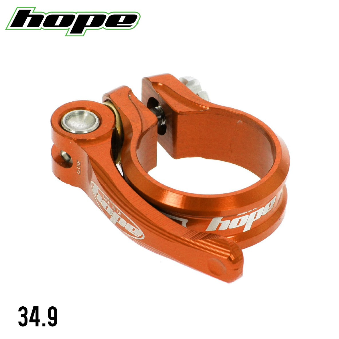 Hope Tech CNC Seat Clamp QR - Orange