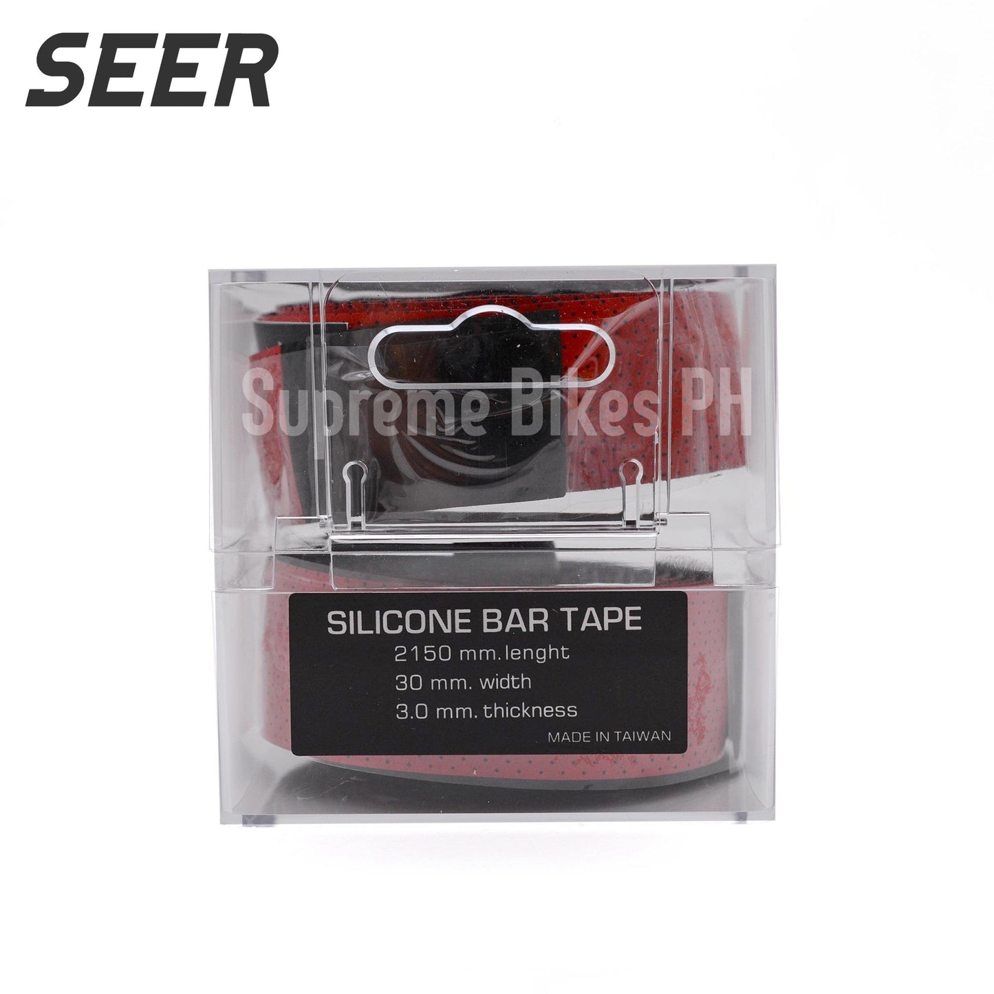 Seer 3.0mm Silicone Bar Tape (Tacky) - Red