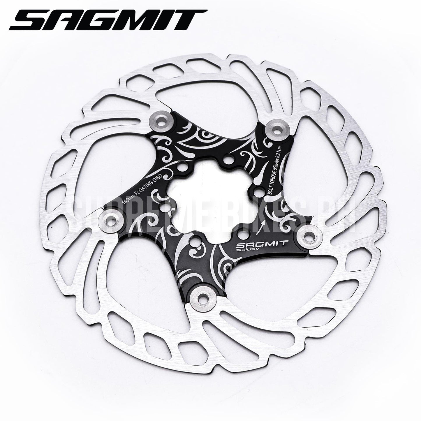 Sagmit Edison Sirius V Floating Rotor 160mm - Black