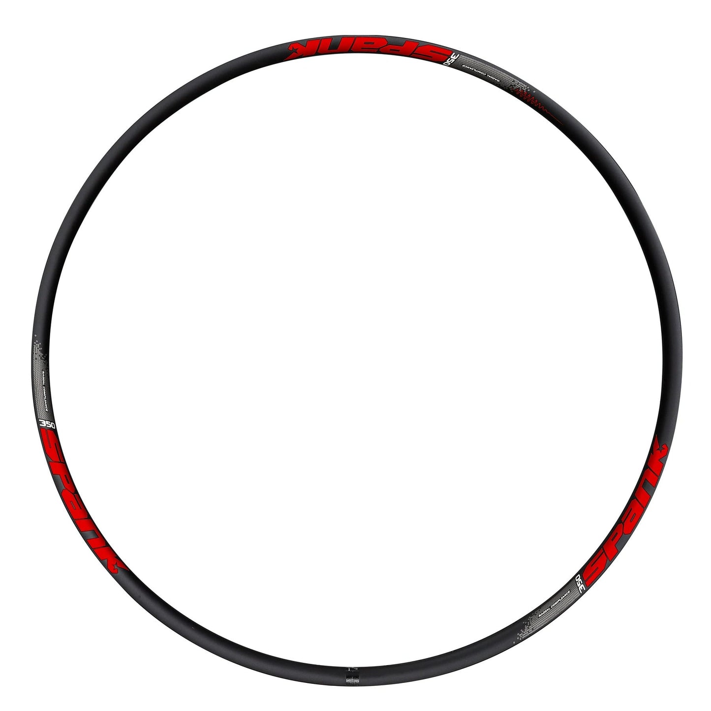 Spank 350 Vibrocore Bike Rim 27.5" - Black/Red