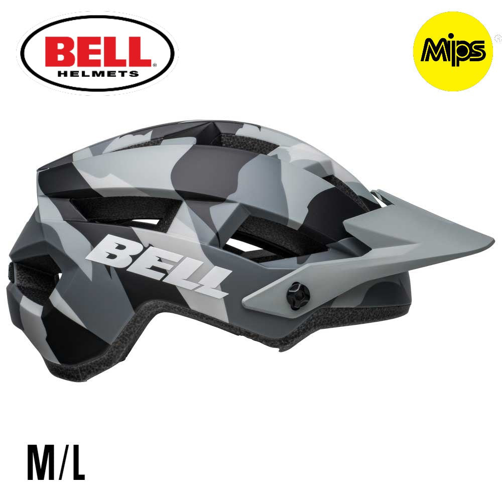 Bell Spark 2 MIPS Mountain Bike MTB Helmet - Gray Camo