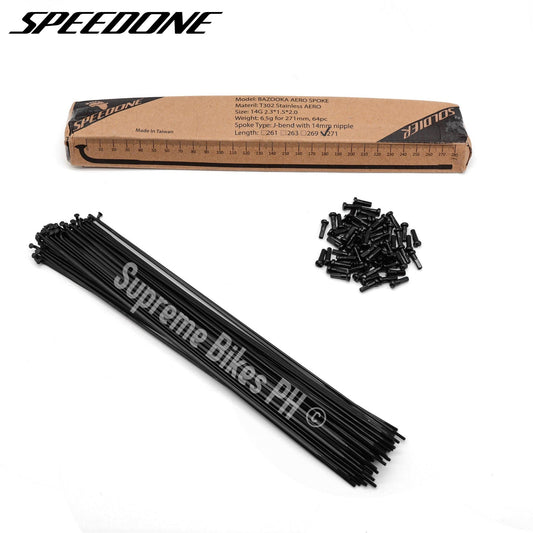 Speedone Bazooka Stainless Aero Spokes with Nipples for 27.5"