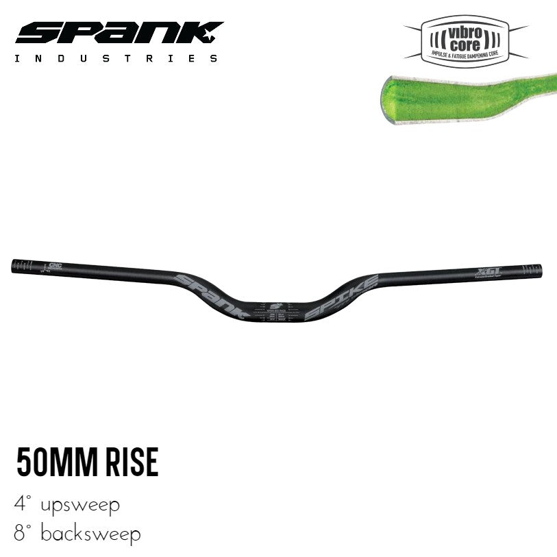 SPANK Flare 25 Vibrocore Drop Bar manubrio 420 mm, nero - Negozio SPANK Flare 25 Vibrocore Drop Bar manubrio 420 mm, nero - Negozio