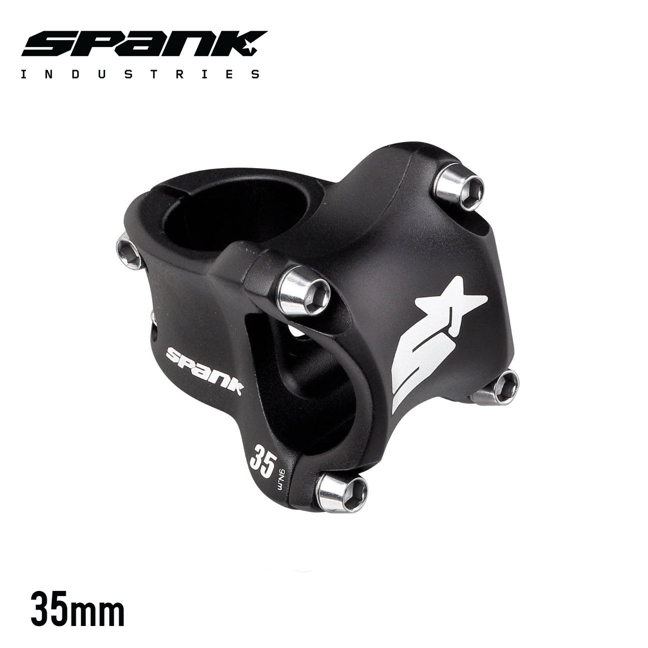 Spank Spike Race 2 MTB Bike Stem 31.8 Clamp / 0° - Black