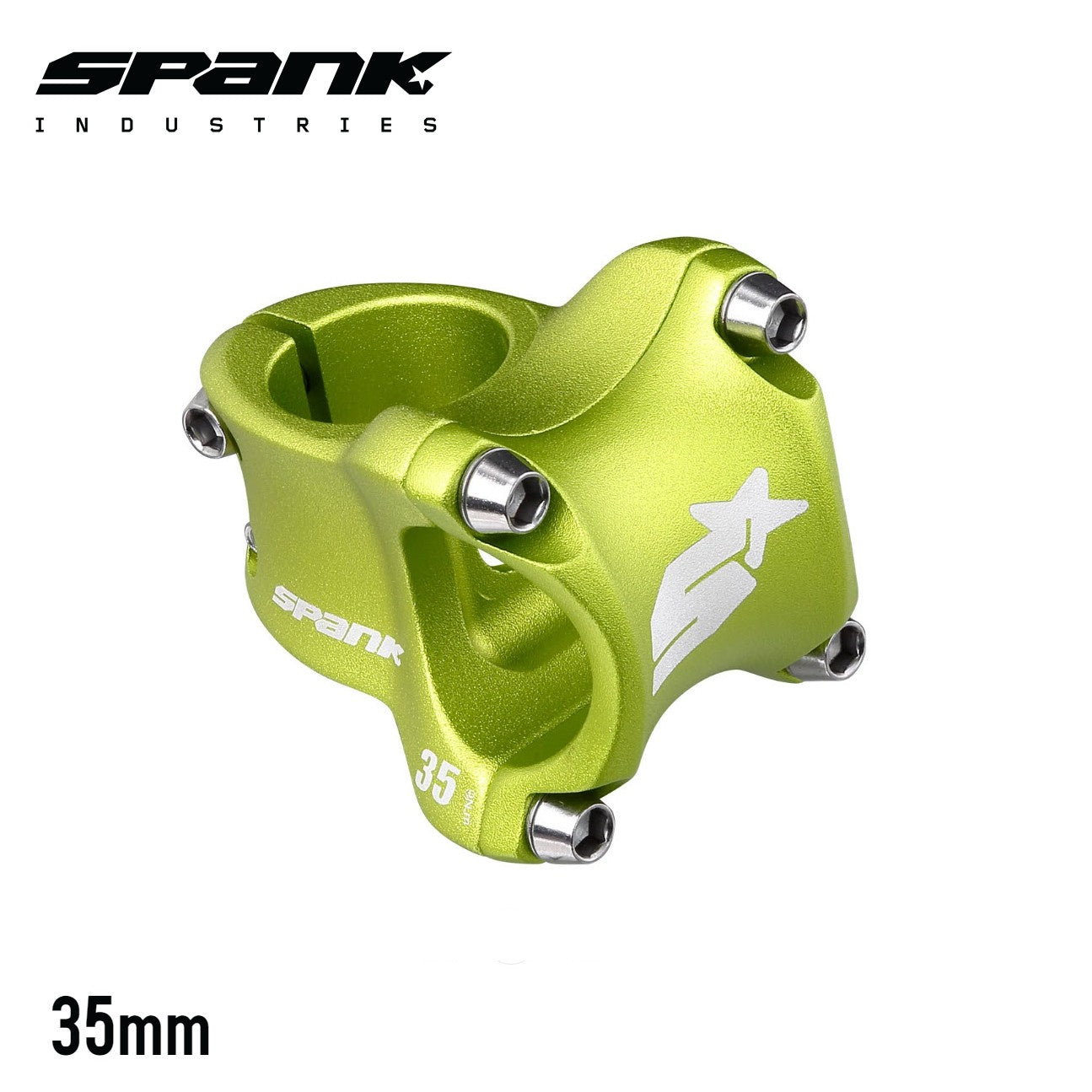 Spank Spike Race 2 MTB Bike Stem 31.8 Clamp / 0° - Green