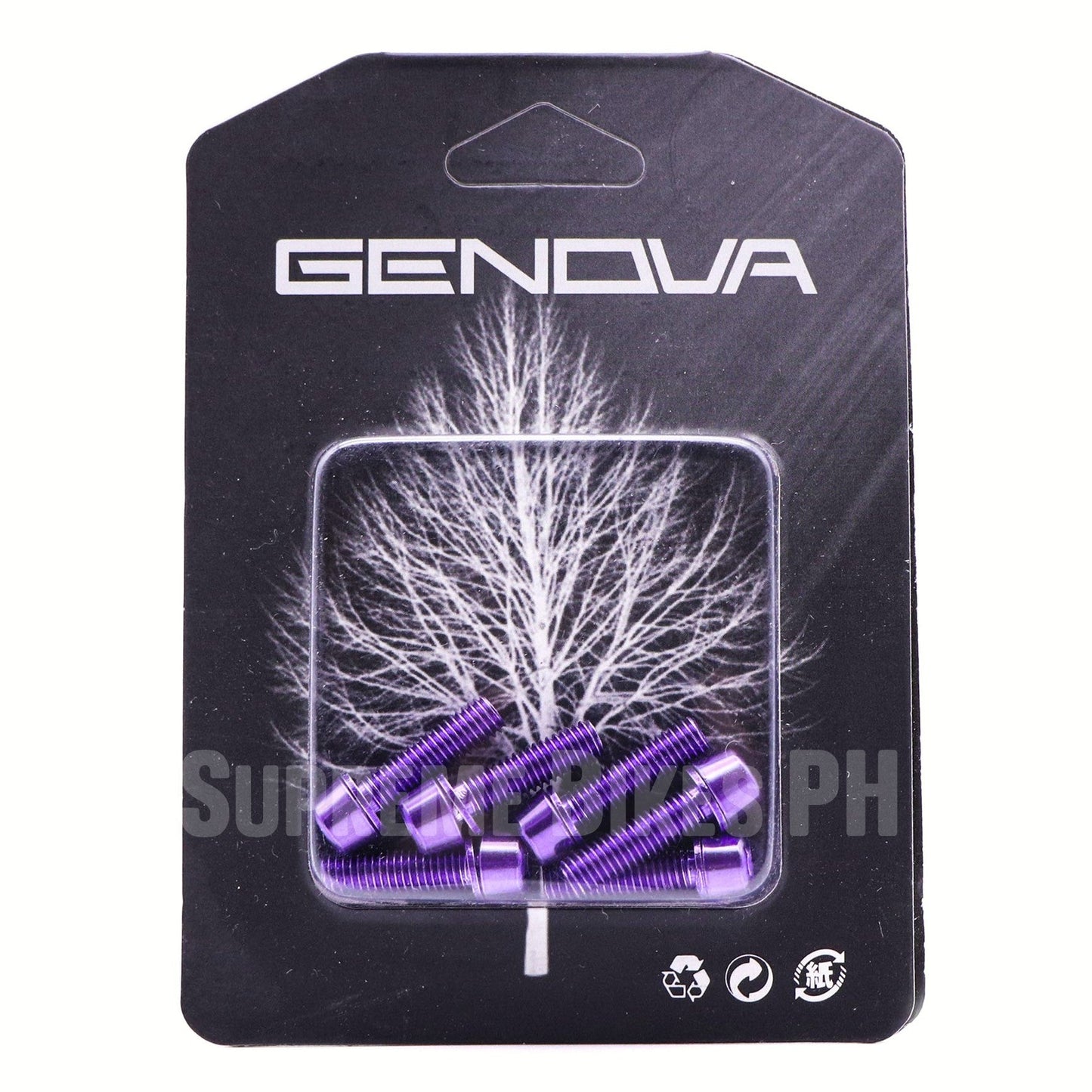 Genova Stem Bolts 6-pcs - Purple