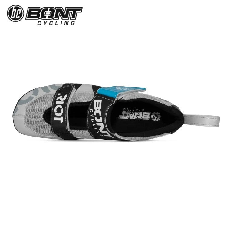 Bont Riot TR+ Carbon Composite Triathlon Road Cycling Shoes - Pearl Wh ...