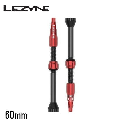 Lezyne CNC TLR Tubeless Valve with Integrated Valve Core tool - Red