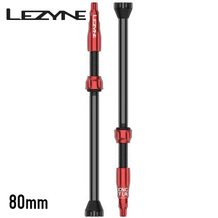 Lezyne CNC TLR Tubeless Valve with Integrated Valve Core tool - Red