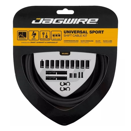 Jagwire Universal Sport Brake Cable Kit Stainless with Housing - Black