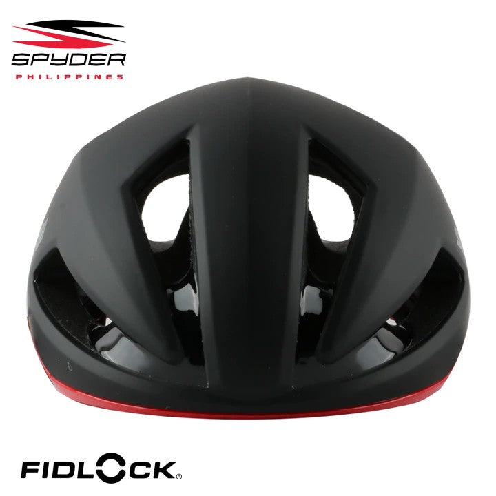 Spyder VELO Aero Road Bike Helmet - Matte Black / Red