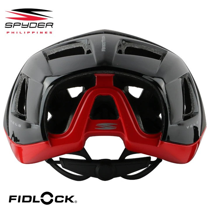 Spyder VELO Aero Road Bike Helmet - Matte Black / Red