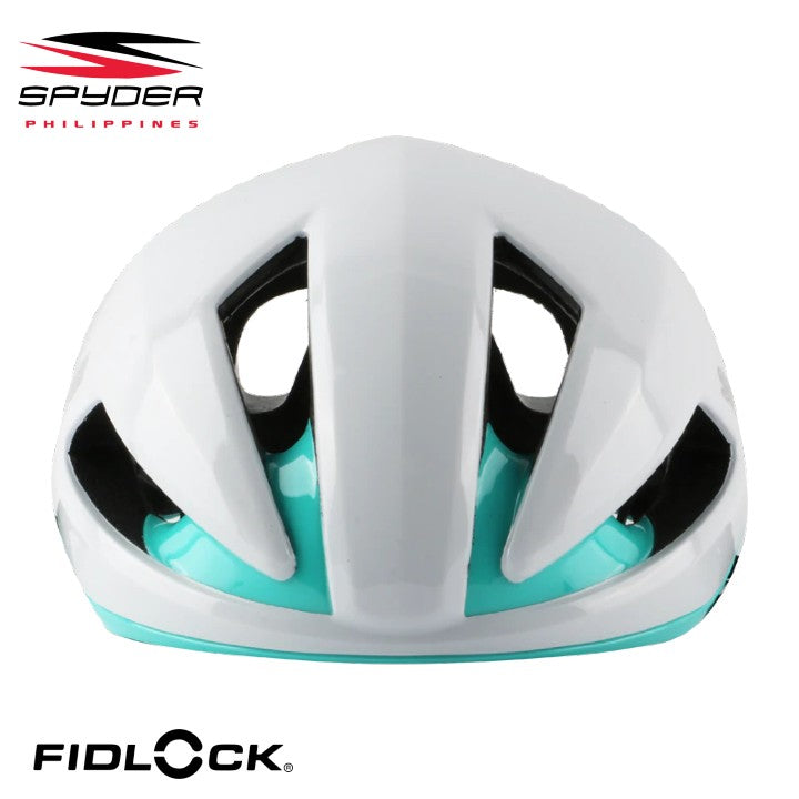 Spyder VELO Aero Road Bike Helmet - Gloss White / Mint