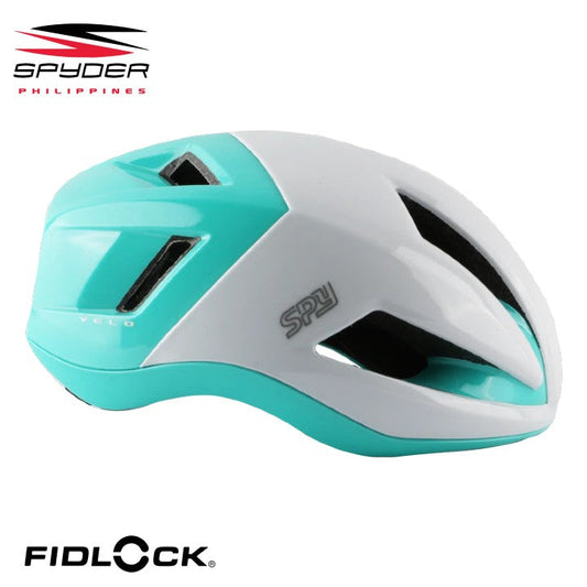 Spyder VELO Aero Road Bike Helmet - Gloss White / Mint