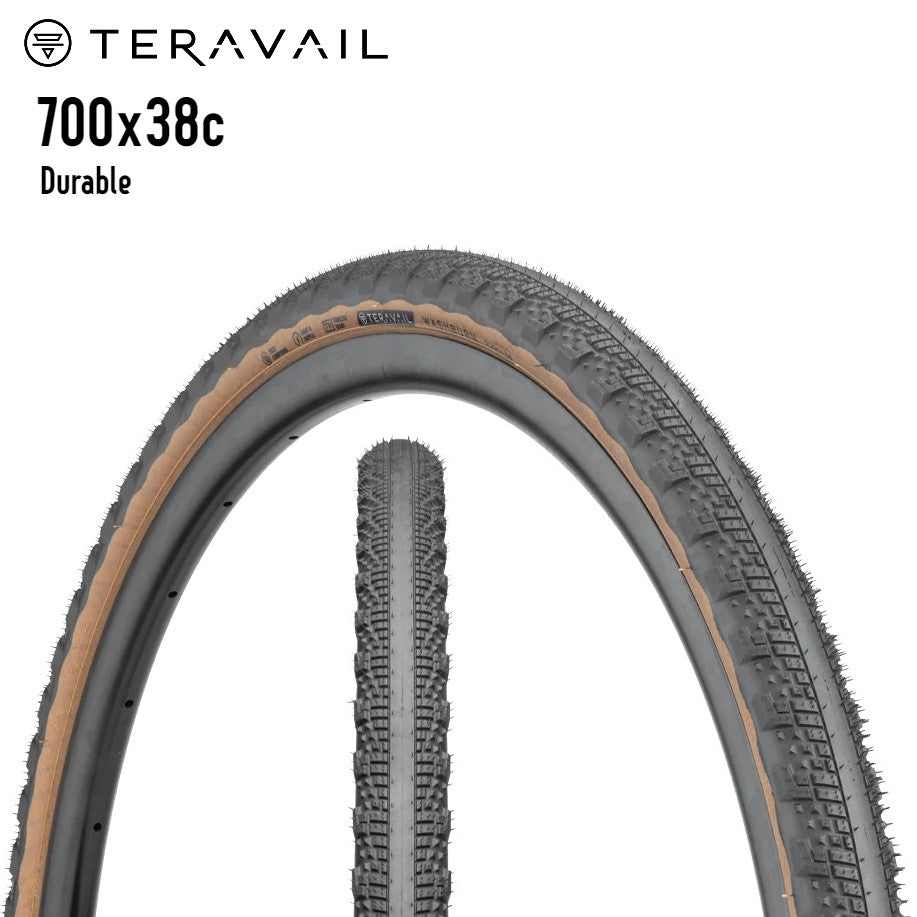 Teravail Washburn Gravel Bike Tire Slick Center - Tan