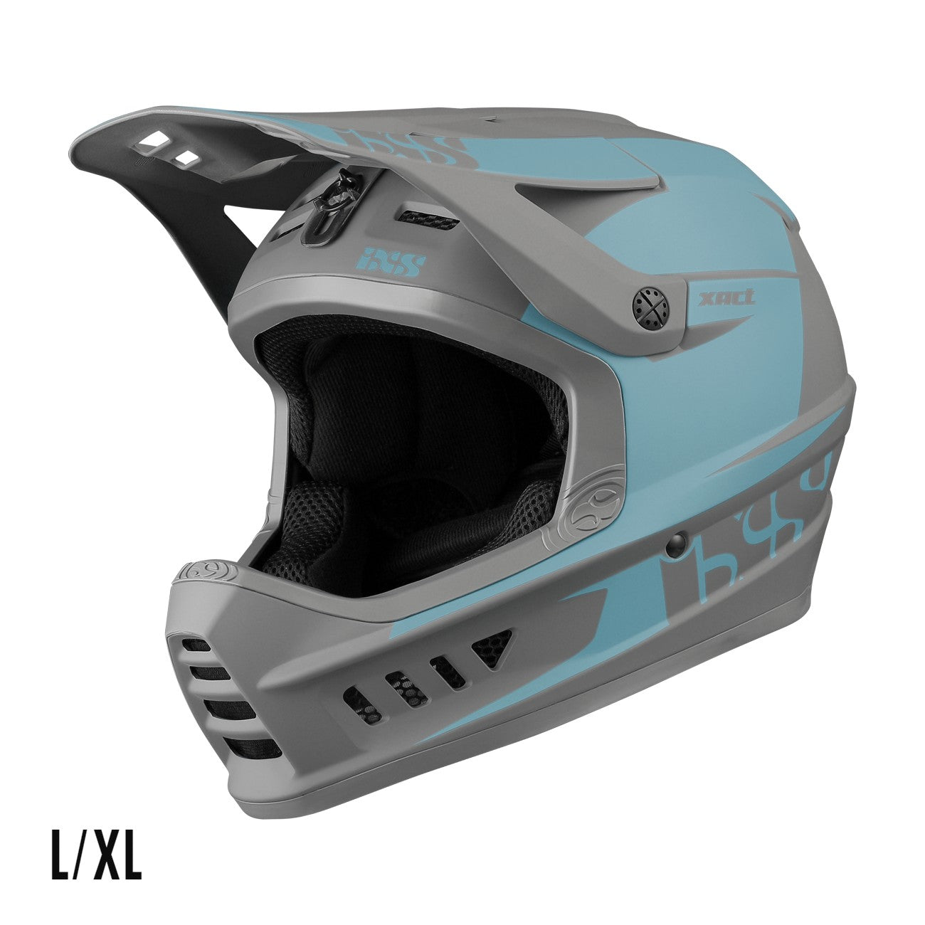 IXS Xact EVO Full Face MTB Helmet - Ocean Graphite