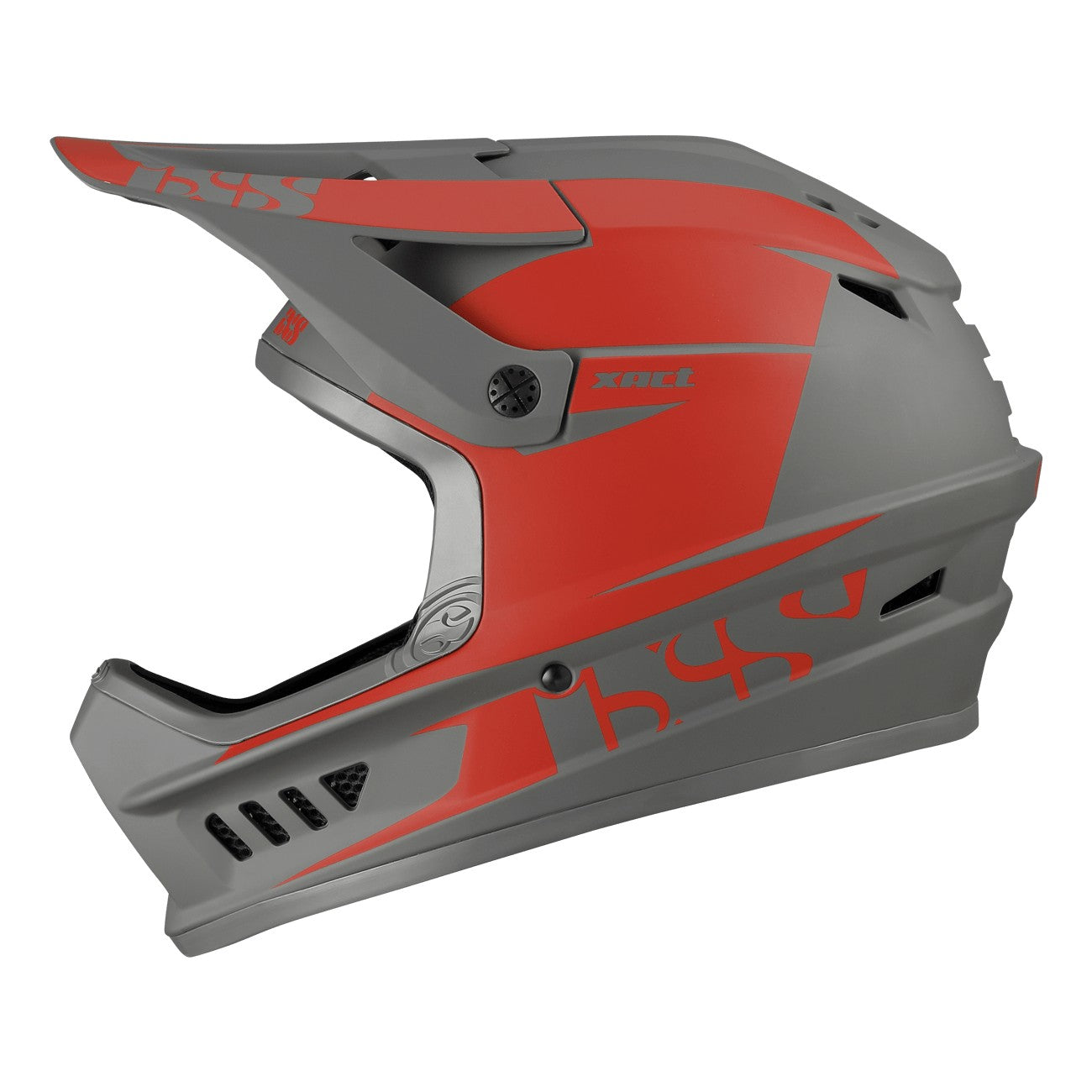 IXS Xact EVO Full Face MTB Helmet - Red Graphite