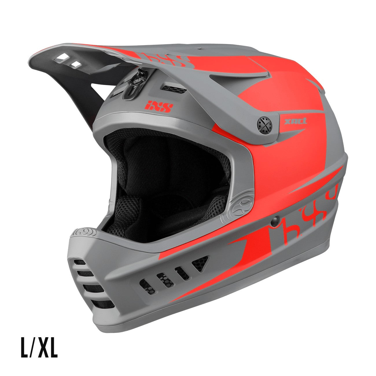 IXS Xact EVO Full Face MTB Helmet - Red Graphite